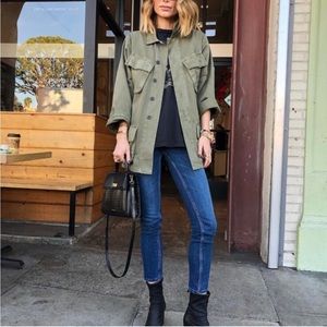 Anine Bing military style oversized jacket